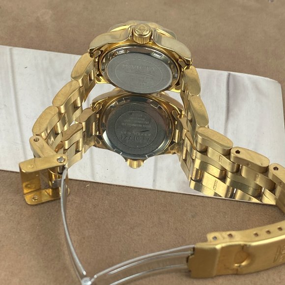 Fabulous Invicta Ladies Divers Watch 2 Tone Gold Blue 200 Meter Water Resistant - Picture 6 of 6